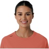 image:imageCarhartt Scrubs C13610 Womens Crewneck LongSleeve Scrub TopDusty Cedar