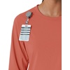 image:imageCarhartt Scrubs C13610 Womens Crewneck LongSleeve Scrub TopDusty Cedar