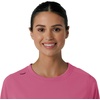 image:imageCarhartt Scrubs C13610 Womens Crewneck LongSleeve Scrub TopElectric Fuschia