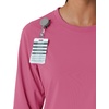image:imageCarhartt Scrubs C13610 Womens Crewneck LongSleeve Scrub TopElectric Fuschia