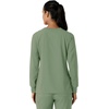 image:imageCarhartt Scrubs C13610 Womens Crewneck LongSleeve Scrub TopGreen Slate