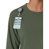 image:imageCarhartt Scrubs C13610 Womens Crewneck LongSleeve Scrub TopOlive