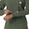 image:imageCarhartt Scrubs C13610 Womens Crewneck LongSleeve Scrub TopOlive