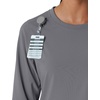 image:imageCarhartt Scrubs C13610 Womens Crewneck LongSleeve Scrub TopPewter