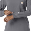 image:imageCarhartt Scrubs C13610 Womens Crewneck LongSleeve Scrub TopPewter