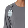 image:imageCarhartt Scrubs C13610 Womens Crewneck LongSleeve Scrub TopPewter