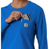 image:imageCarhartt Scrubs C13610 Womens Crewneck LongSleeve Scrub TopRoyal
