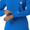 image:imageCarhartt Scrubs C13610 Womens Crewneck LongSleeve Scrub TopRoyal