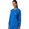 image:imageCarhartt Scrubs C13610 Womens Crewneck LongSleeve Scrub TopRoyal