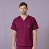 image:imageCarhartt Scrubs C16418 Mens Rugged Flex Modern Fit Ripstop Chest PockWine