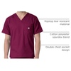 image:imageCarhartt Scrubs C16418 Mens Rugged Flex Modern Fit Ripstop Chest PockWine