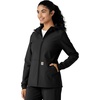 image:imageCarhartt Scrubs C85023 Womens Rugged Flex Modern Fit Bonded Fleece HoBlack