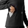 image:imageCarhartt Scrubs C85023 Womens Rugged Flex Modern Fit Bonded Fleece HoBlack