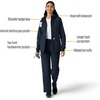 image:imageCarhartt Scrubs C85023 Womens Rugged Flex Modern Fit Bonded Fleece HoNavy