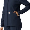 image:imageCarhartt Scrubs C85023 Womens Rugged Flex Modern Fit Bonded Fleece HoNavy