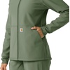 image:imageCarhartt Scrubs C85023 Womens Rugged Flex Modern Fit Bonded Fleece HoOlive