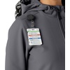 image:imageCarhartt Scrubs C85023 Womens Rugged Flex Modern Fit Bonded Fleece HoPewter