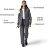 image:imageCarhartt Scrubs C85023 Womens Rugged Flex Modern Fit Bonded Fleece HoPewter