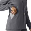 image:imageCarhartt Scrubs C85023 Womens Rugged Flex Modern Fit Bonded Fleece HoPewter