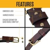 image:imageCarhartt Womens Casual Rugged Belts Available in Multiple Styles Colors amp SizesClassic Leather Buckle W Nickle Roller Finish Black