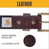 image:imageCarhartt Womens Casual Rugged Belts Available in Multiple Styles Colors amp SizesClassic Leather Buckle W Nickle Roller Finish Brown