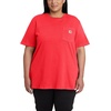 image:imageCarhartt Womens Iconic WK87 Pocket TShirt CloseoutBittersweet