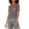 image:imageCarhartt Womens Iconic WK87 Pocket TShirt CloseoutBlackberry Heather