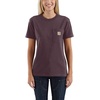image:imageCarhartt Womens Iconic WK87 Pocket TShirt CloseoutBlackberry Heather