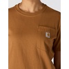 image:imageCarhartt Womens Iconic WK87 Pocket TShirt CloseoutCarhartt Brown