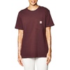 image:imageCarhartt Womens Iconic WK87 Pocket TShirt CloseoutDeep Wine