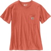 image:imageCarhartt Womens Iconic WK87 Pocket TShirt CloseoutEarthen Clay Heather