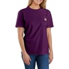 image:imageCarhartt Womens Iconic WK87 Pocket TShirt CloseoutEggplant