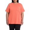 image:imageCarhartt Womens Iconic WK87 Pocket TShirt CloseoutFresh Salmon