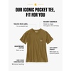 image:imageCarhartt Womens Iconic WK87 Pocket TShirt CloseoutGolden Grass Heather