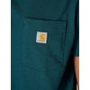 image:imageCarhartt Womens Iconic WK87 Pocket TShirt CloseoutGreenstone