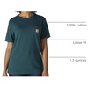 image:imageCarhartt Womens Iconic WK87 Pocket TShirt CloseoutGreenstone