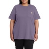 image:imageCarhartt Womens Iconic WK87 Pocket TShirt CloseoutLavender Mist