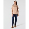 image:imageCarhartt Womens Iconic WK87 Pocket TShirt CloseoutLight Taupe Nep