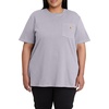 image:imageCarhartt Womens Iconic WK87 Pocket TShirt CloseoutLilac Haze