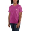 image:imageCarhartt Womens Iconic WK87 Pocket TShirt CloseoutMagenta Agate Heather