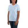 image:imageCarhartt Womens Iconic WK87 Pocket TShirt CloseoutMoonstone Snow Heather