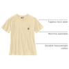 image:imageCarhartt Womens Iconic WK87 Pocket TShirt CloseoutOat Milk