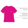 image:imageCarhartt Womens Iconic WK87 Pocket TShirt CloseoutPink Glow