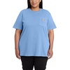 image:imageCarhartt Womens Iconic WK87 Pocket TShirt CloseoutSkystone