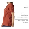 image:imageCarhartt Womens Iconic WK87 Pocket TShirt CloseoutSpice Red Nep