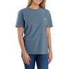 image:imageCarhartt Womens Iconic WK87 Pocket TShirt CloseoutThundercloud Heather