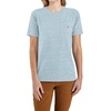 image:imageCarhartt Womens Iconic WK87 Pocket TShirt CloseoutTourmaline Snow Heather