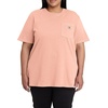 image:imageCarhartt Womens Iconic WK87 Pocket TShirt CloseoutTropical Peach