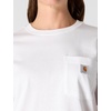 image:imageCarhartt Womens Iconic WK87 Pocket TShirt CloseoutWhite