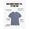 image:imageCarhartt Womens Iconic WK87 Pocket TShirt CloseoutWisteria Heather